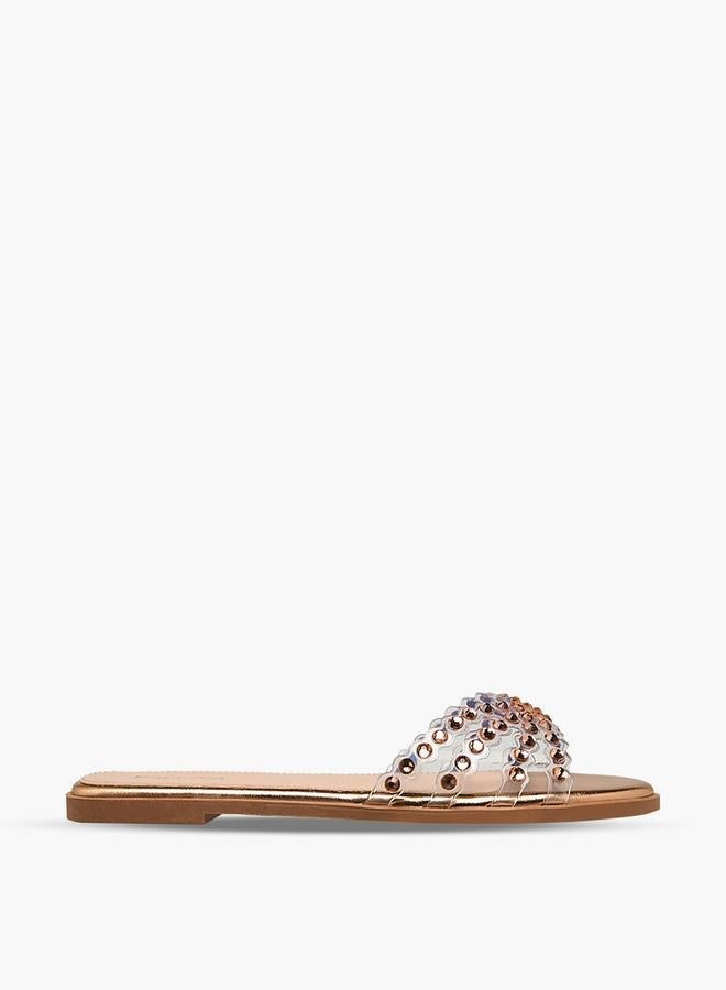 Paprika Women Embellished Flat Sandals Ramadan Collection - Image 1